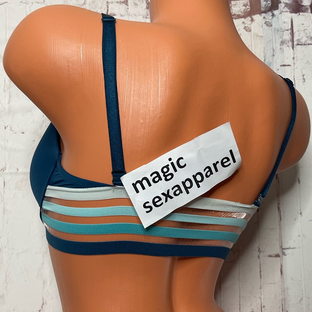 VS 32DDD T-SHIRT PUSH-UP FULL COVERAGE BRA STRAPPY BACK CAGED MESH